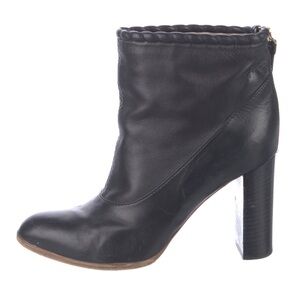 Nina Ricci Black Leather Heeled Boots